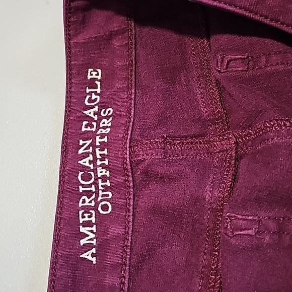 American Eagle size 6 purple super stretch jeggings - Picture 6 of 8